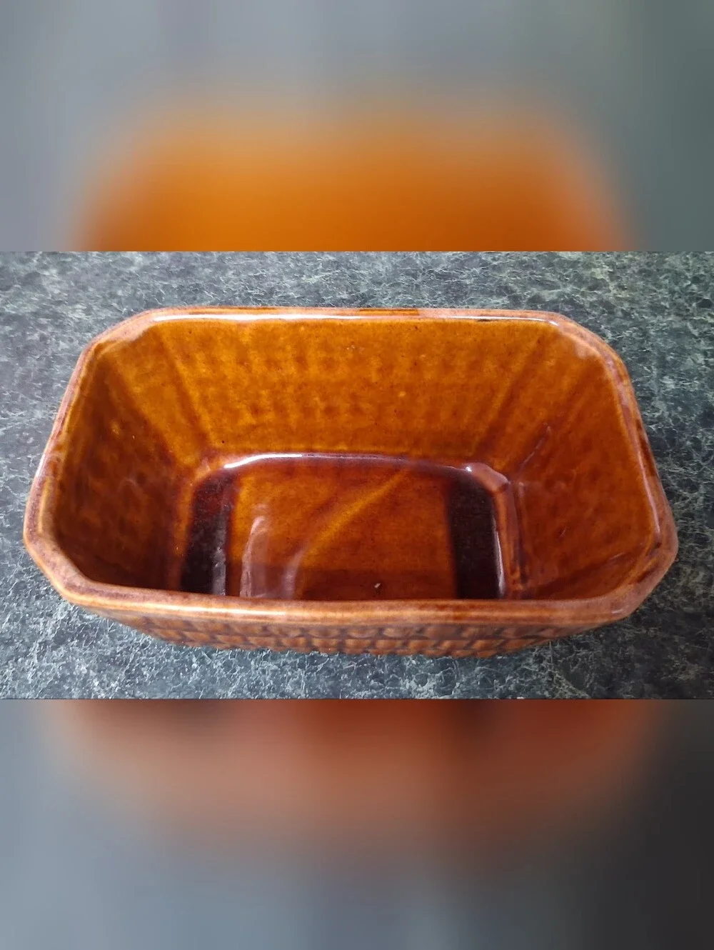 Vintage Brush McCoy USA Brown Drip Glaze Rectangular Window Box Planter C 111-7